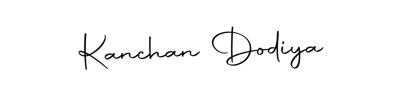 Create a beautiful signature design for name Kanchan Dodiya. With this signature (Autography-DOLnW) fonts, you can make a handwritten signature for free. Kanchan Dodiya signature style 10 images and pictures png