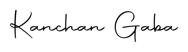 Quickly download Kanchan Gaba name signature in high-resolution PNG using Autography-DOLnW style. Ready to insert into PDFs and online applications. Kanchan Gaba signature style 10 images and pictures png