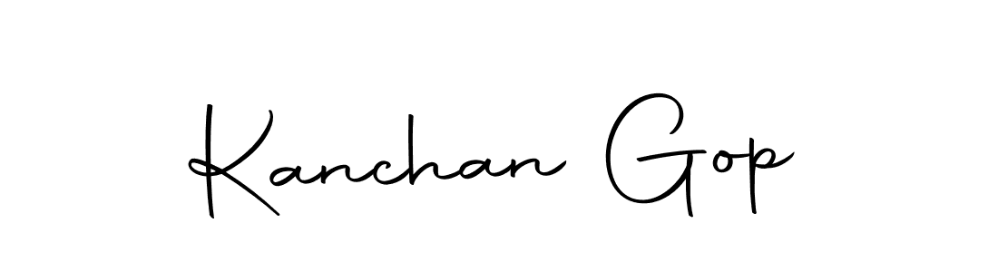 Design your own signature with our free online signature maker. With this signature software, you can create a handwritten (Autography-DOLnW) signature for name Kanchan Gop. Kanchan Gop signature style 10 images and pictures png