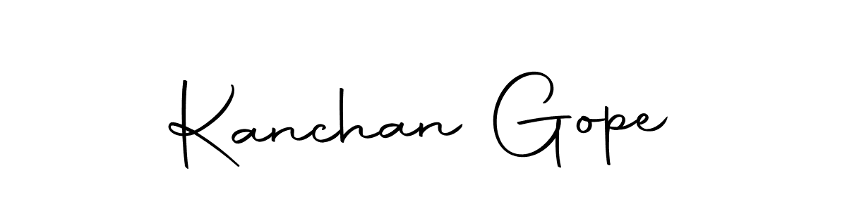 Make a beautiful signature design for name Kanchan Gope. With this signature (Autography-DOLnW) style, you can create a handwritten signature for free. Kanchan Gope signature style 10 images and pictures png