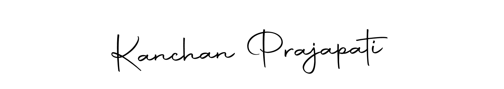Design your own signature with our free online signature maker. With this signature software, you can create a handwritten (Autography-DOLnW) signature for name Kanchan Prajapati. Kanchan Prajapati signature style 10 images and pictures png
