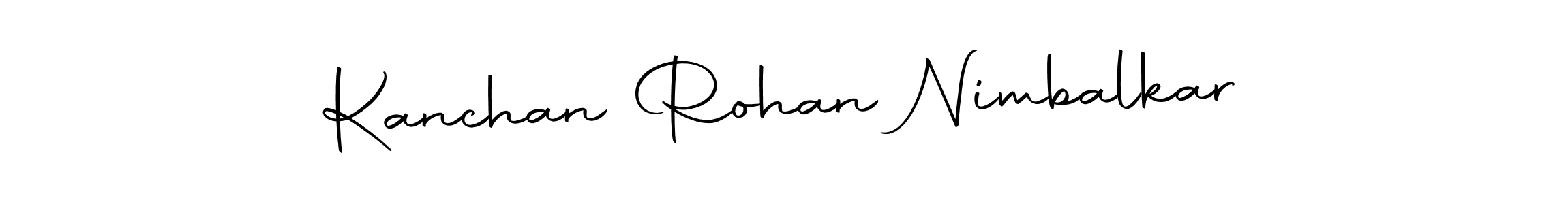 Use a signature maker to create a handwritten signature online. With this signature software, you can design (Autography-DOLnW) your own signature for name Kanchan Rohan Nimbalkar. Kanchan Rohan Nimbalkar signature style 10 images and pictures png
