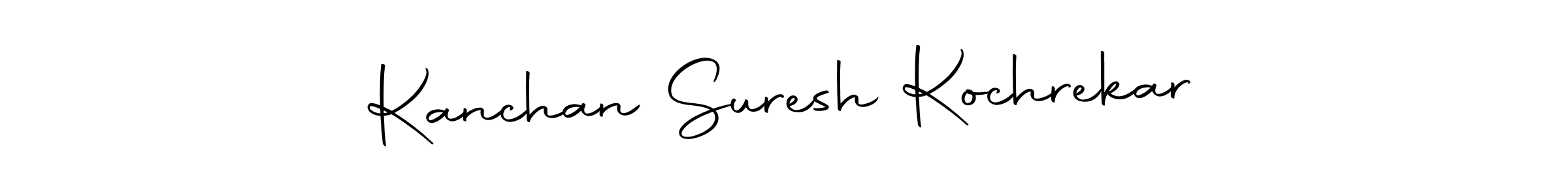 How to make Kanchan Suresh Kochrekar name signature. Use Autography-DOLnW style for creating short signs online. This is the latest handwritten sign. Kanchan Suresh Kochrekar signature style 10 images and pictures png