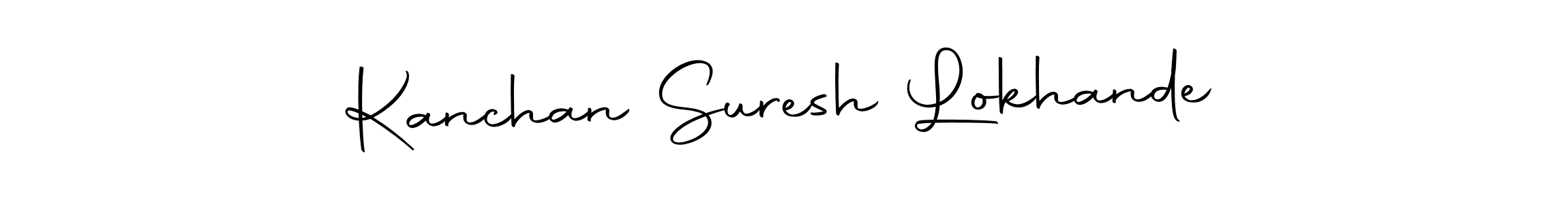 Design your own signature with our free online signature maker. With this signature software, you can create a handwritten (Autography-DOLnW) signature for name Kanchan Suresh Lokhande. Kanchan Suresh Lokhande signature style 10 images and pictures png
