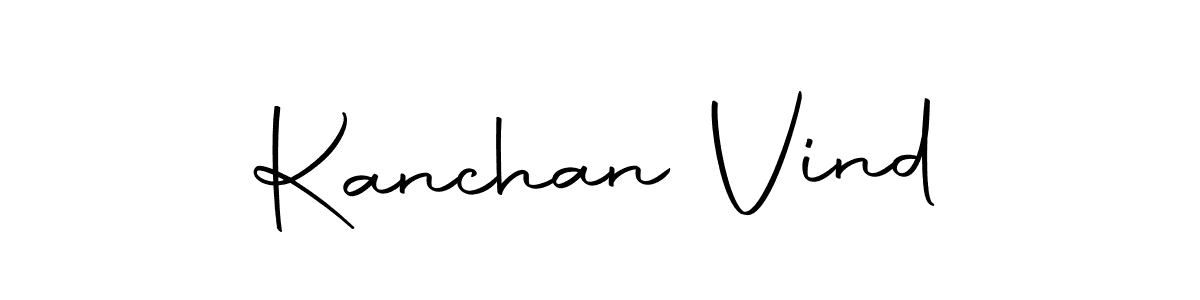 Make a beautiful signature design for name Kanchan Vind. Use this online signature maker to create a handwritten signature for free. Kanchan Vind signature style 10 images and pictures png