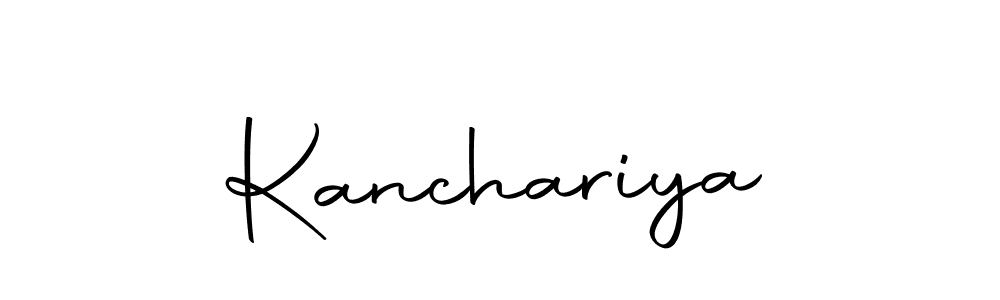 Here are the top 10 professional signature styles for the name Kanchariya. These are the best autograph styles you can use for your name. Kanchariya signature style 10 images and pictures png