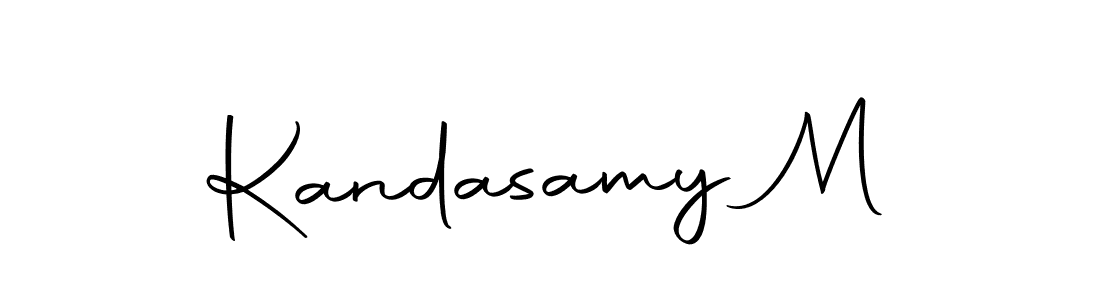 Create a beautiful signature design for name Kandasamy M. With this signature (Autography-DOLnW) fonts, you can make a handwritten signature for free. Kandasamy M signature style 10 images and pictures png