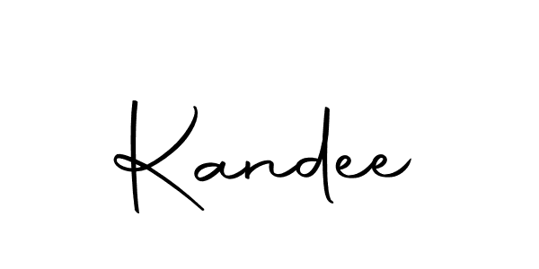 Use a signature maker to create a handwritten signature online. With this signature software, you can design (Autography-DOLnW) your own signature for name Kandee. Kandee signature style 10 images and pictures png