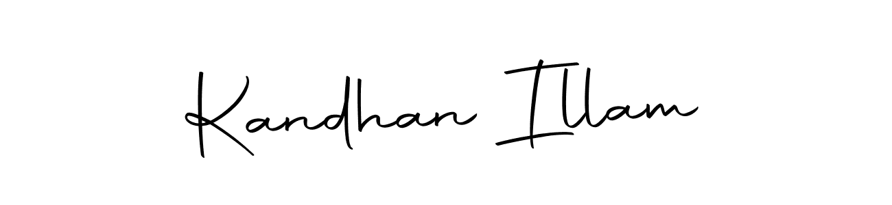 Use a signature maker to create a handwritten signature online. With this signature software, you can design (Autography-DOLnW) your own signature for name Kandhan Illam. Kandhan Illam signature style 10 images and pictures png