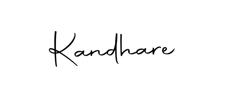 Create a beautiful signature design for name Kandhare. With this signature (Autography-DOLnW) fonts, you can make a handwritten signature for free. Kandhare signature style 10 images and pictures png