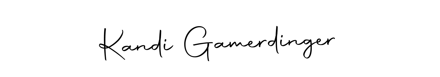 Create a beautiful signature design for name Kandi Gamerdinger. With this signature (Autography-DOLnW) fonts, you can make a handwritten signature for free. Kandi Gamerdinger signature style 10 images and pictures png