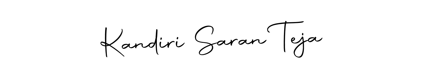 Also we have Kandiri Saran Teja name is the best signature style. Create professional handwritten signature collection using Autography-DOLnW autograph style. Kandiri Saran Teja signature style 10 images and pictures png