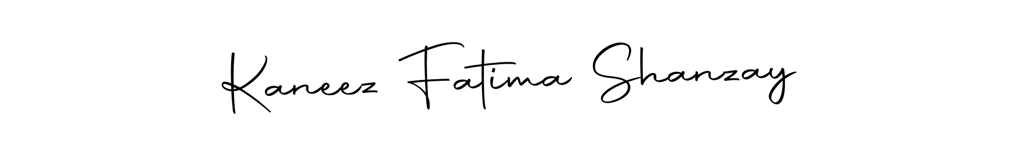 Create a beautiful signature design for name Kaneez Fatima Shanzay. With this signature (Autography-DOLnW) fonts, you can make a handwritten signature for free. Kaneez Fatima Shanzay signature style 10 images and pictures png