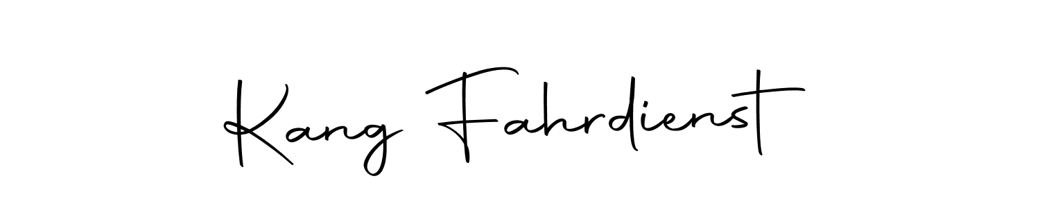 Make a beautiful signature design for name Kang Fahrdienst. With this signature (Autography-DOLnW) style, you can create a handwritten signature for free. Kang Fahrdienst signature style 10 images and pictures png