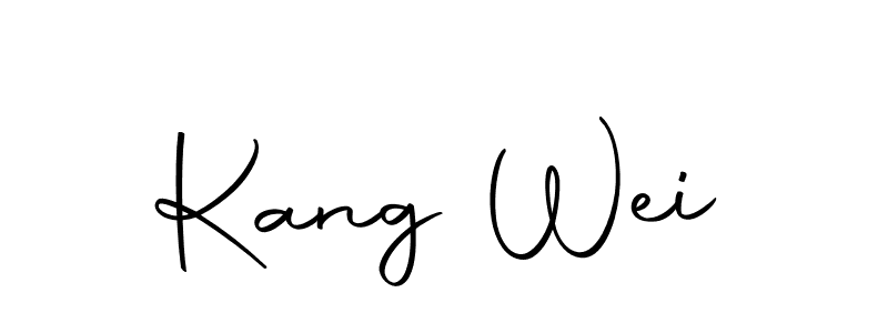 Design your own signature with our free online signature maker. With this signature software, you can create a handwritten (Autography-DOLnW) signature for name Kang Wei. Kang Wei signature style 10 images and pictures png