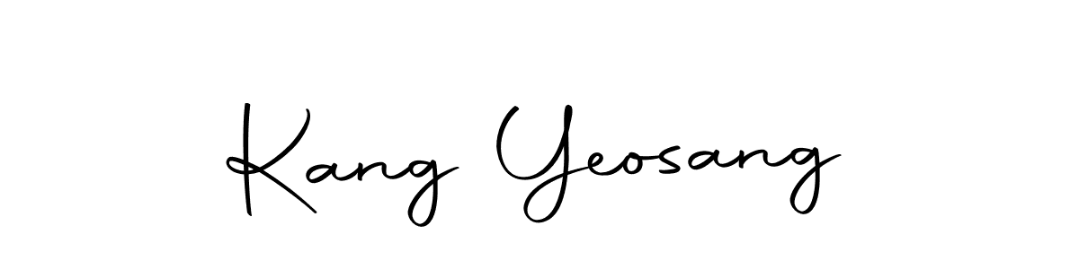 Use a signature maker to create a handwritten signature online. With this signature software, you can design (Autography-DOLnW) your own signature for name Kang Yeosang. Kang Yeosang signature style 10 images and pictures png