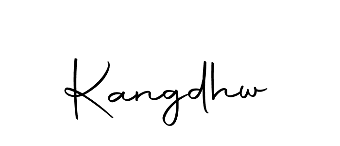 How to make Kangdhw signature? Autography-DOLnW is a professional autograph style. Create handwritten signature for Kangdhw name. Kangdhw signature style 10 images and pictures png