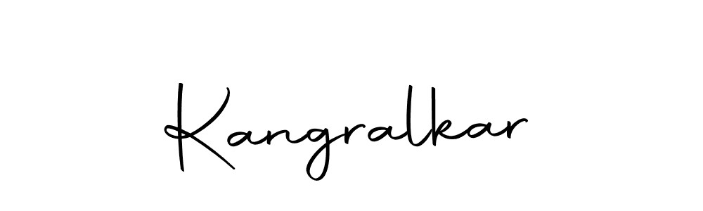 Use a signature maker to create a handwritten signature online. With this signature software, you can design (Autography-DOLnW) your own signature for name Kangralkar. Kangralkar signature style 10 images and pictures png