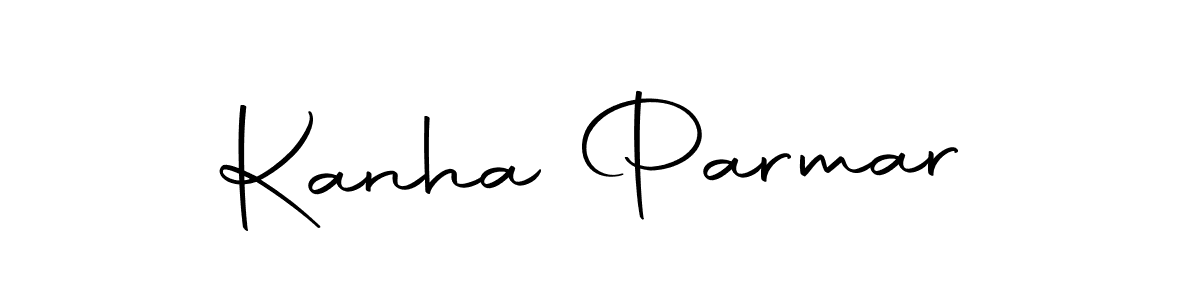 Use a signature maker to create a handwritten signature online. With this signature software, you can design (Autography-DOLnW) your own signature for name Kanha Parmar. Kanha Parmar signature style 10 images and pictures png