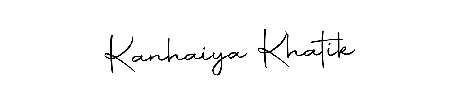 You should practise on your own different ways (Autography-DOLnW) to write your name (Kanhaiya Khatik) in signature. don't let someone else do it for you. Kanhaiya Khatik signature style 10 images and pictures png