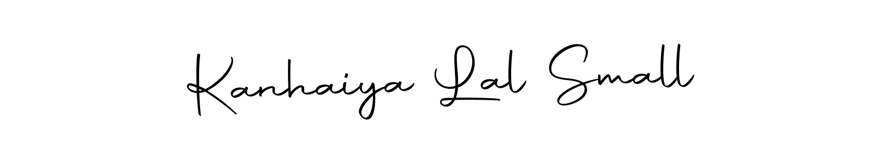 How to make Kanhaiya Lal Small name signature. Use Autography-DOLnW style for creating short signs online. This is the latest handwritten sign. Kanhaiya Lal Small signature style 10 images and pictures png