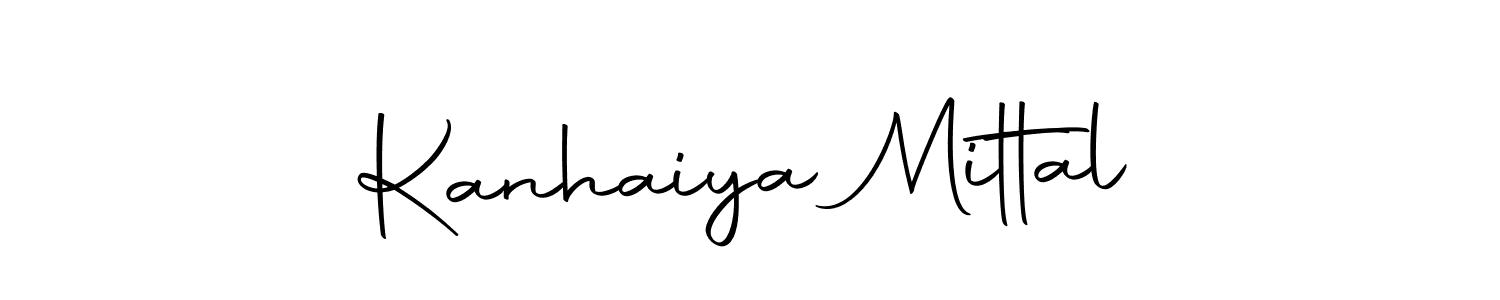 How to make Kanhaiya Mittal name signature. Use Autography-DOLnW style for creating short signs online. This is the latest handwritten sign. Kanhaiya Mittal signature style 10 images and pictures png