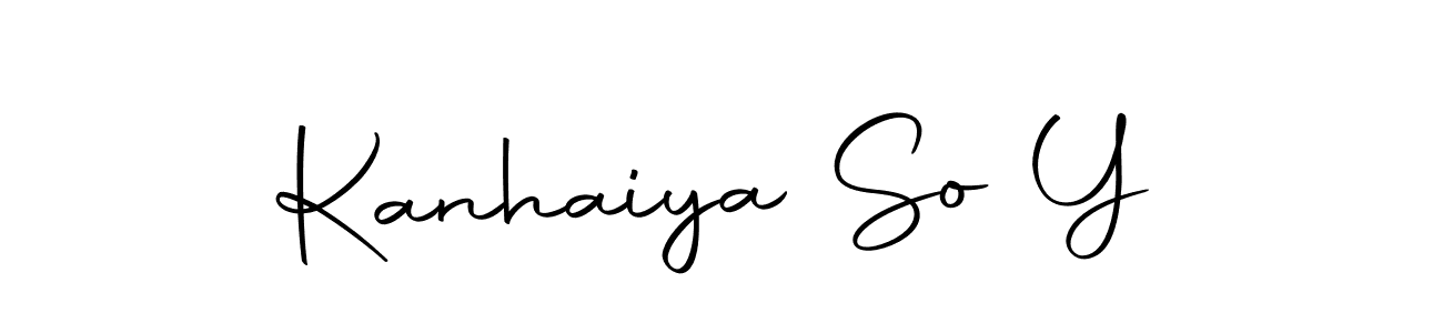 Kanhaiya So Y stylish signature style. Best Handwritten Sign (Autography-DOLnW) for my name. Handwritten Signature Collection Ideas for my name Kanhaiya So Y. Kanhaiya So Y signature style 10 images and pictures png