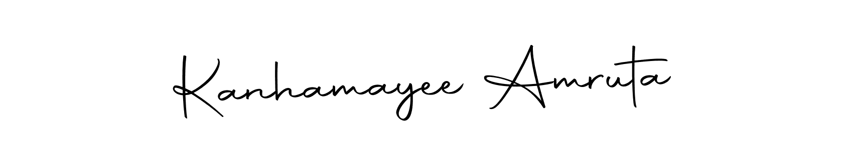 Design your own signature with our free online signature maker. With this signature software, you can create a handwritten (Autography-DOLnW) signature for name Kanhamayee Amruta. Kanhamayee Amruta signature style 10 images and pictures png