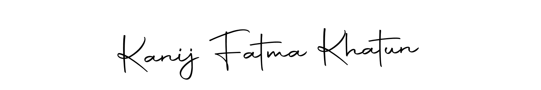 Create a beautiful signature design for name Kanij Fatma Khatun. With this signature (Autography-DOLnW) fonts, you can make a handwritten signature for free. Kanij Fatma Khatun signature style 10 images and pictures png