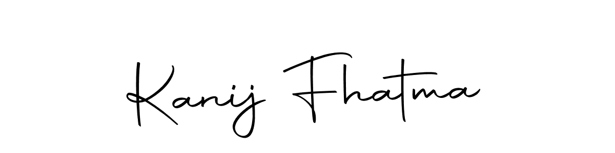 The best way (Autography-DOLnW) to make a short signature is to pick only two or three words in your name. The name Kanij Fhatma include a total of six letters. For converting this name. Kanij Fhatma signature style 10 images and pictures png