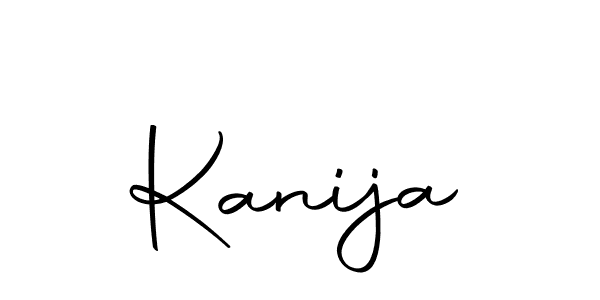 You should practise on your own different ways (Autography-DOLnW) to write your name (Kanija) in signature. don't let someone else do it for you. Kanija signature style 10 images and pictures png