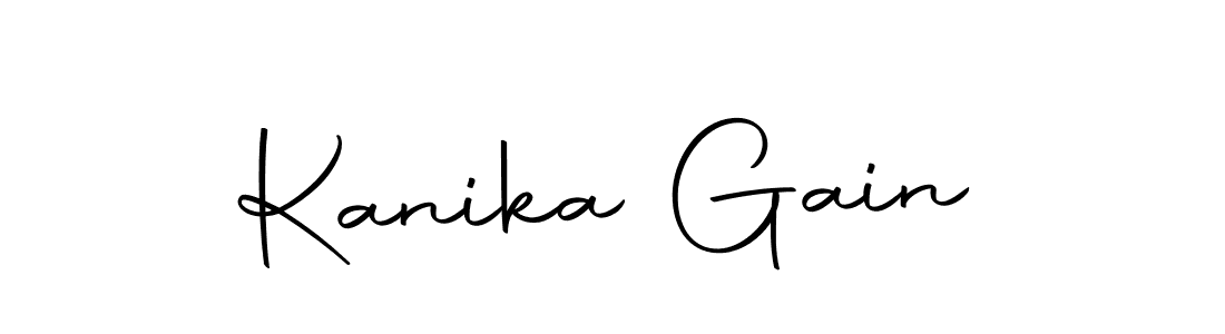 Make a beautiful signature design for name Kanika Gain. With this signature (Autography-DOLnW) style, you can create a handwritten signature for free. Kanika Gain signature style 10 images and pictures png