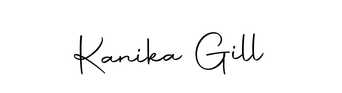 Make a short Kanika Gill signature style. Manage your documents anywhere anytime using Autography-DOLnW. Create and add eSignatures, submit forms, share and send files easily. Kanika Gill signature style 10 images and pictures png
