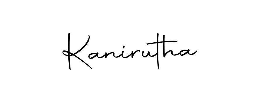 You should practise on your own different ways (Autography-DOLnW) to write your name (Kanirutha) in signature. don't let someone else do it for you. Kanirutha signature style 10 images and pictures png