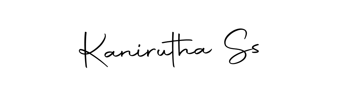 Similarly Autography-DOLnW is the best handwritten signature design. Signature creator online .You can use it as an online autograph creator for name Kanirutha Ss. Kanirutha Ss signature style 10 images and pictures png