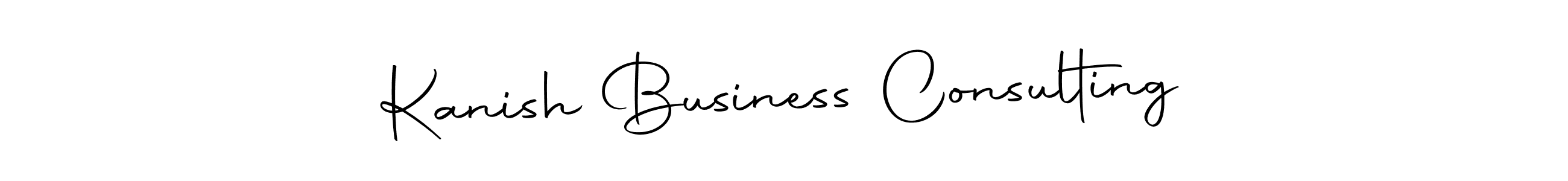 Use a signature maker to create a handwritten signature online. With this signature software, you can design (Autography-DOLnW) your own signature for name Kanish Business Consulting. Kanish Business Consulting signature style 10 images and pictures png