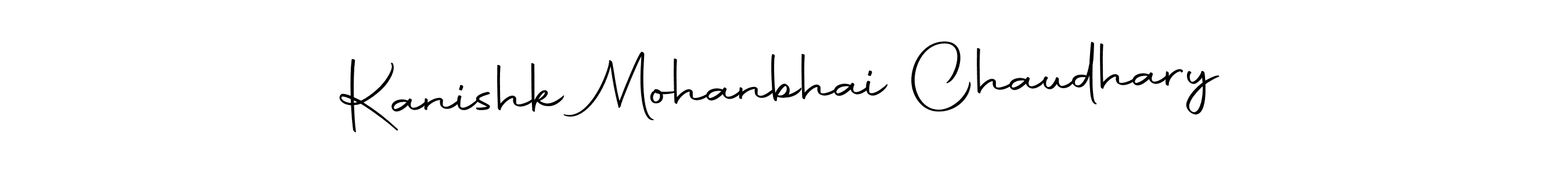 if you are searching for the best signature style for your name Kanishk Mohanbhai Chaudhary. so please give up your signature search. here we have designed multiple signature styles  using Autography-DOLnW. Kanishk Mohanbhai Chaudhary signature style 10 images and pictures png