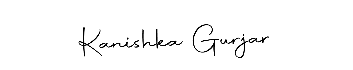 Design your own signature with our free online signature maker. With this signature software, you can create a handwritten (Autography-DOLnW) signature for name Kanishka Gurjar. Kanishka Gurjar signature style 10 images and pictures png