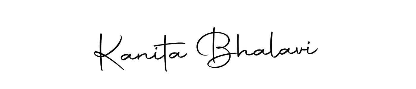 Use a signature maker to create a handwritten signature online. With this signature software, you can design (Autography-DOLnW) your own signature for name Kanita Bhalavi. Kanita Bhalavi signature style 10 images and pictures png