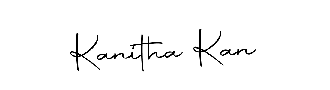 Use a signature maker to create a handwritten signature online. With this signature software, you can design (Autography-DOLnW) your own signature for name Kanitha Kan. Kanitha Kan signature style 10 images and pictures png