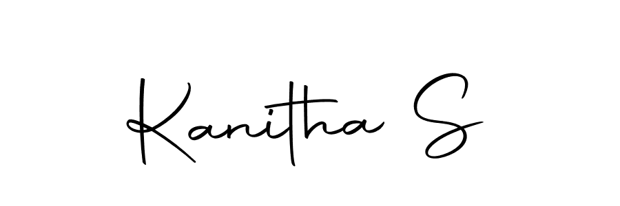 Here are the top 10 professional signature styles for the name Kanitha S. These are the best autograph styles you can use for your name. Kanitha S signature style 10 images and pictures png