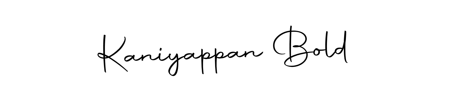 The best way (Autography-DOLnW) to make a short signature is to pick only two or three words in your name. The name Kaniyappan Bold include a total of six letters. For converting this name. Kaniyappan Bold signature style 10 images and pictures png