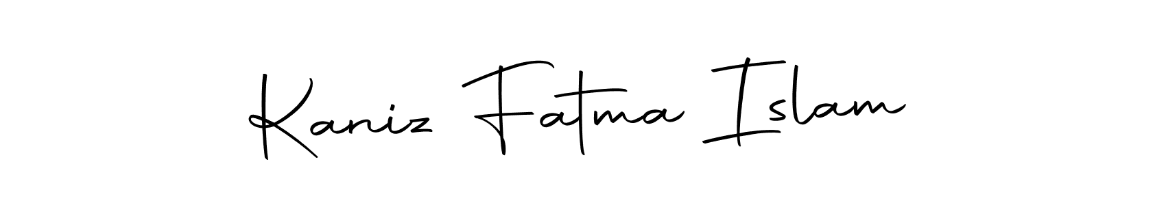 Use a signature maker to create a handwritten signature online. With this signature software, you can design (Autography-DOLnW) your own signature for name Kaniz Fatma Islam. Kaniz Fatma Islam signature style 10 images and pictures png