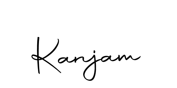 You should practise on your own different ways (Autography-DOLnW) to write your name (Kanjam) in signature. don't let someone else do it for you. Kanjam signature style 10 images and pictures png