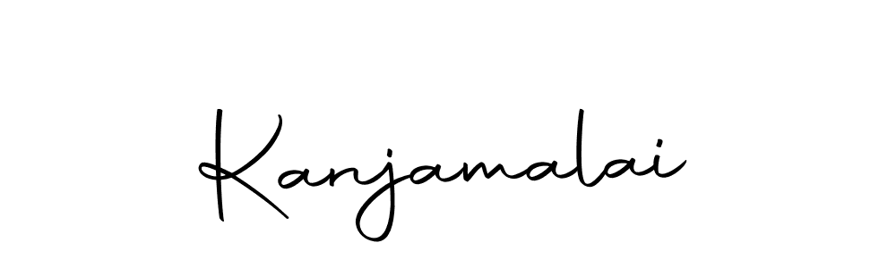 Use a signature maker to create a handwritten signature online. With this signature software, you can design (Autography-DOLnW) your own signature for name Kanjamalai. Kanjamalai signature style 10 images and pictures png