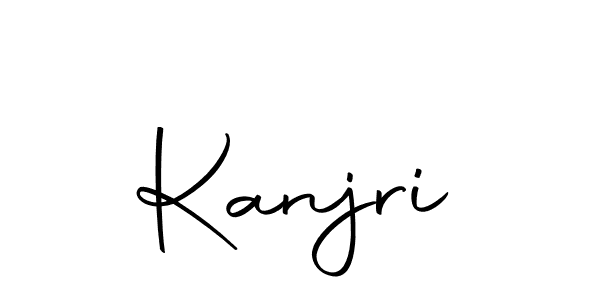 Design your own signature with our free online signature maker. With this signature software, you can create a handwritten (Autography-DOLnW) signature for name Kanjri. Kanjri signature style 10 images and pictures png