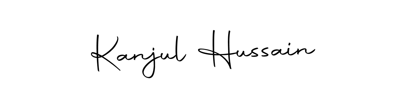 Make a beautiful signature design for name Kanjul Hussain. With this signature (Autography-DOLnW) style, you can create a handwritten signature for free. Kanjul Hussain signature style 10 images and pictures png