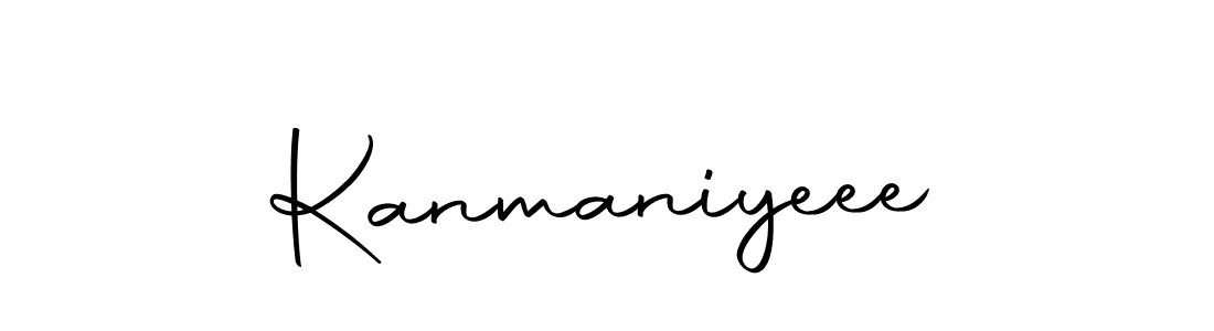 You can use this online signature creator to create a handwritten signature for the name Kanmaniyeee. This is the best online autograph maker. Kanmaniyeee signature style 10 images and pictures png