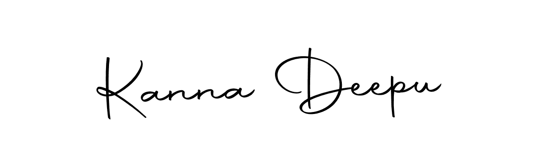 How to make Kanna Deepu name signature. Use Autography-DOLnW style for creating short signs online. This is the latest handwritten sign. Kanna Deepu signature style 10 images and pictures png