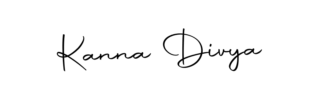 Design your own signature with our free online signature maker. With this signature software, you can create a handwritten (Autography-DOLnW) signature for name Kanna Divya. Kanna Divya signature style 10 images and pictures png